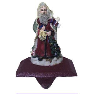 SANTA Stocking Hanger Metal‎ Base Cedar Creek Collection NIB